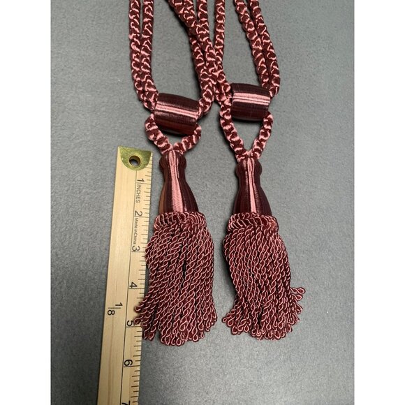 Decorative Curtain Tiebacks with Tassels Set of 2 - 18" Long - Picture 5 of 7